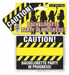 Bachelorette: 5A - BACHELORETTE CAUTION NAME TAGS - PD6092**