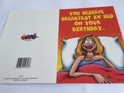 Cards - Greeting: 8B - GCARD - YOU DESERVE BREAKFAST ..... - 1317