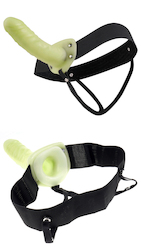 Strap-ons: 3B - HOLLOW GLOW IN THE DARK STRAP ON - PD3366-32