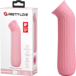 Rechargeable Vibes: 1C - PRETTY LOVE FORD SUCTION VIBE - BI-014547LTPINK**