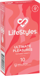 Condoms: 8A - LIFESTYLES - ULTIMATE PLEASURE 10S**