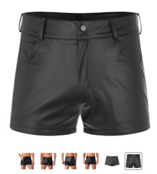 MEN'S: S - SHORTS - WET LOOK - COMFY FIT  - XXL -SJ-M-SC**