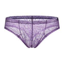 MEN'S: S - BRIEFS - LACE - PURPLE - SIZE XXL - SW-W200**