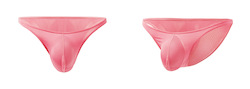 MEN'S: S - BRIEFS -  SHEER MESH - PINK - XL - SJ-MEN-BK**