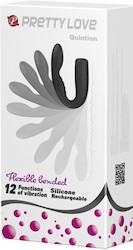 Rechargeable Vibes: 1C - PRETTY LOVE - QUINTION BLACK - BI-04069**