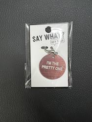 ABOUT FACE NOVELTIES: 2D - ABOUT FACE KEY TAGS - I'M THE PRETTY ONE - 186834**