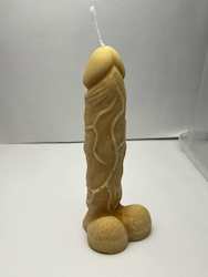 SUE'S CANDLES: SJ - PENIS CANDLE - CARAMEL  - NOT PACKED - SJ-PC-03**