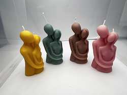 SUE'S CANDLES: SJ -COUPLE - CANDLES - ASSORTED COLOURS  -  PACKAGED  - SJ-CC-01**