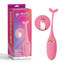 Vibrators (all): 1C - M-MELLO -BECKONING BEATS BULLET VIBE WITH REMOTE - RECHARGEABLE - CN-621593256**