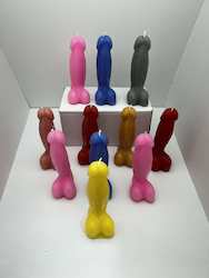 SCENTED ORNAMENTAL CANDLES: SJ - PENIS CANDLE - 12CM TALL SMOOTH  - SJ-PCS**