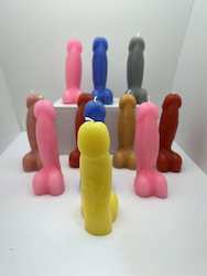 SCENTED ORNAMENTAL CANDLES: SJ - PENIS CANDLE - 12CM TALL SMOOTH  - SJ-PCS**