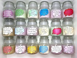 SCENTED ORNAMENTAL CANDLES: SJ - INSIGHTFUL CANDLES - I LIKE LONG WALKS,... **