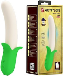 Rechargeable Vibes: 1C - PRETTY LOVE - BANANA KNIGHT  RECHARGEABLE - BI-014976**